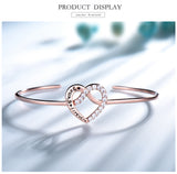 Heart Rose Color Bracelet