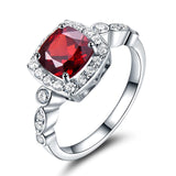 Garnet Gemstone Nano Ring