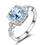 Sky Blue Gemstone Nano Ring