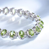 18.9ct Natural Peridot Gemstone Bracelet