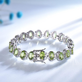 18.9ct Natural Peridot Gemstone Bracelet