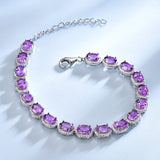 13.5ct Natural Amethyst Gemstone Bracelet