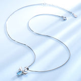 Sky Blue Topaz Gemstone Necklace