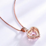 Hearth Morganite Gemstone Necklace
