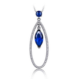 Blue Gemstone Necklace