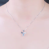 Sky Blue Topaz Gemstone Necklace