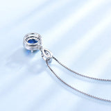Round Sapphire Gemstone Necklace