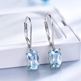 Jewelry Set Sky Blue Necklace + Earrings