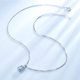 Jewelry Set Sky Blue Necklace + Earrings
