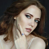 Oval Sapphire Gemstone Ring