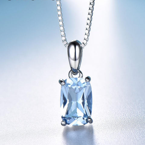 Sky Blue Gemstone Necklace