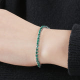 Emerald Gemstone Bracelet