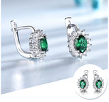 Emerald  Gemstone Earrings